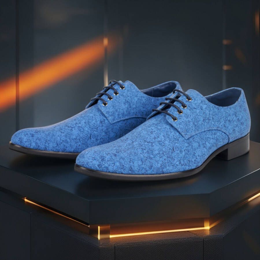 Lureaux Blue Cork . PRE-ORDER (MTO) Handgemaakte Nette Schoenen Voor Heren