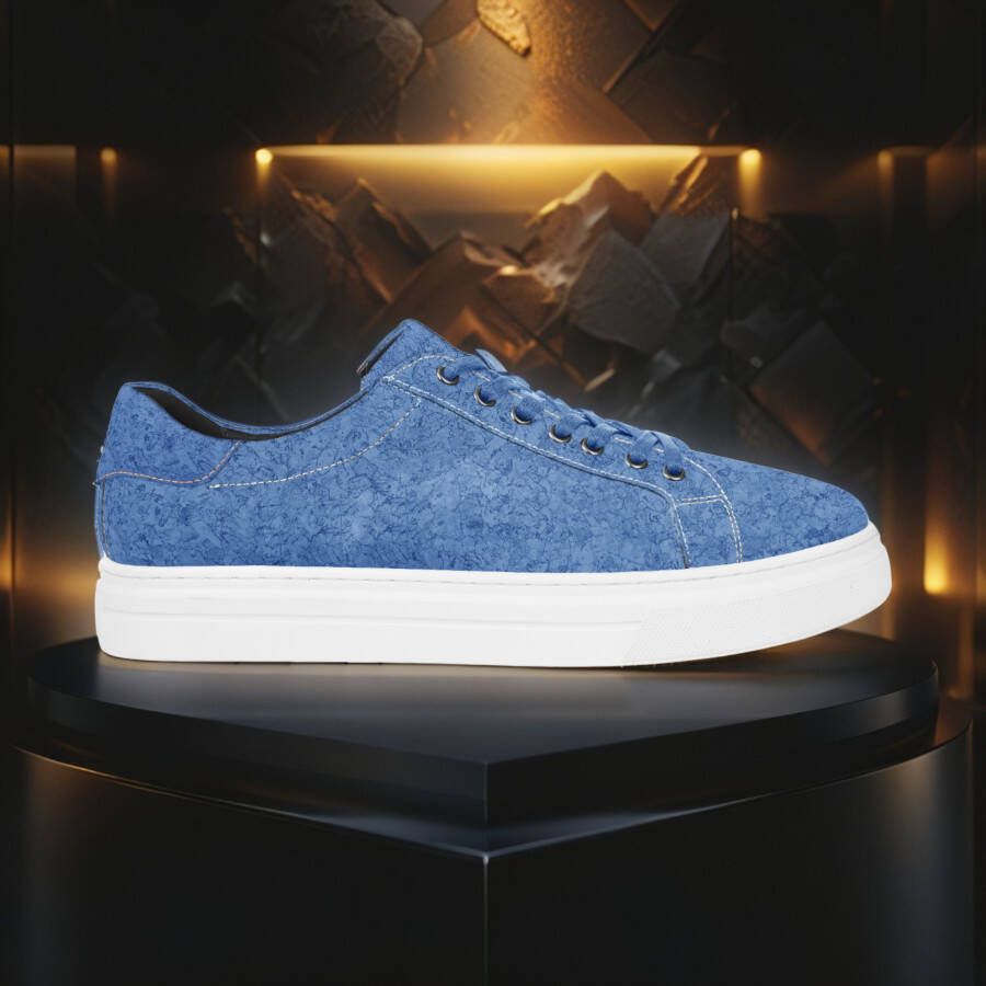 Lureaux Blue Cork . Sneakers PRE-ORDER (MTO) Handgemaakte Nette Schoenen Voor Heren