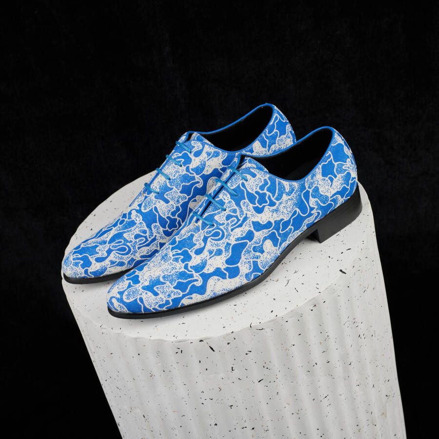 Lureaux Blue Current Handgemaakte Nette Schoenen Voor Heren