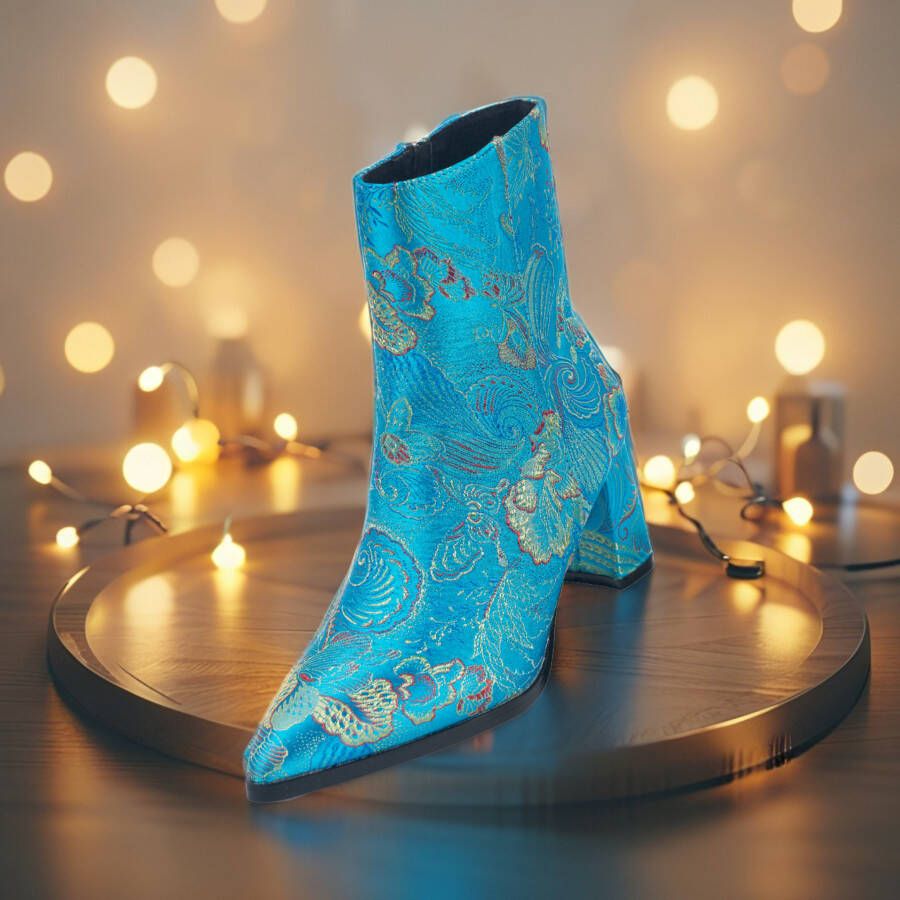 Lureaux Blue Shadow Boot Handgemaakte Nette Schoenen Voor Heren