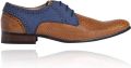 Lureaux Cognac LRX Signature Kleurrijke Schoenen Voor Heren Veterschoenen Met Print - Bruin