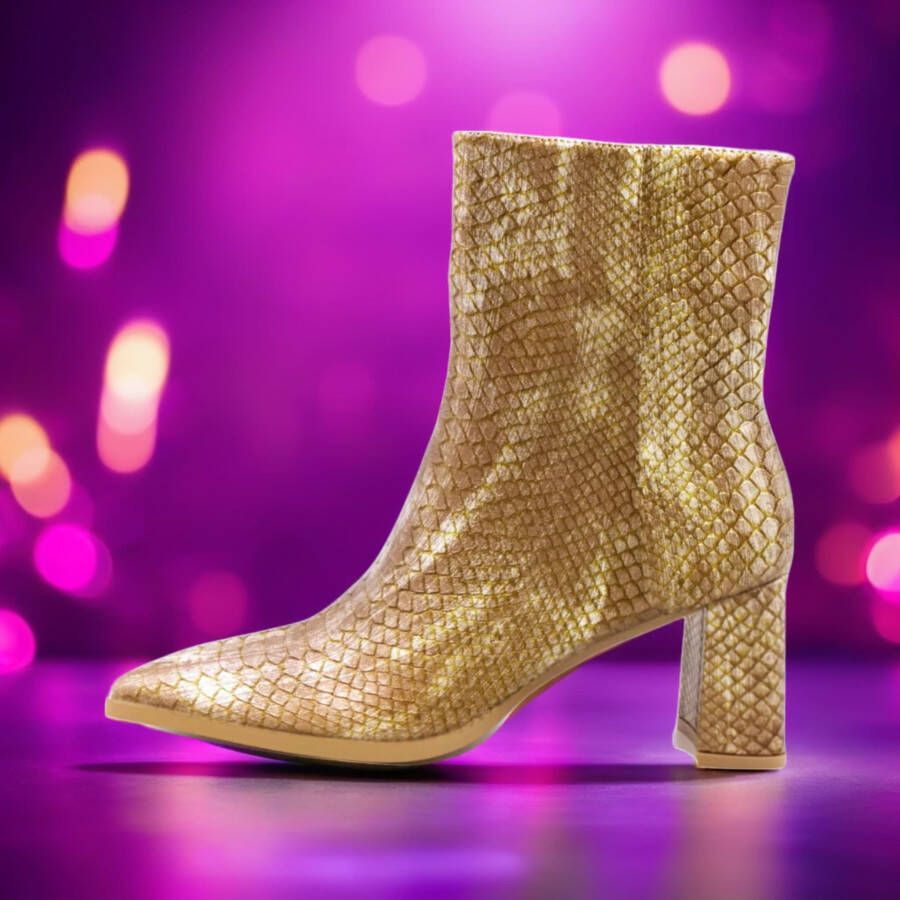 Lureaux Golden Viper Boot Handgemaakte Nette Schoenen Voor Heren