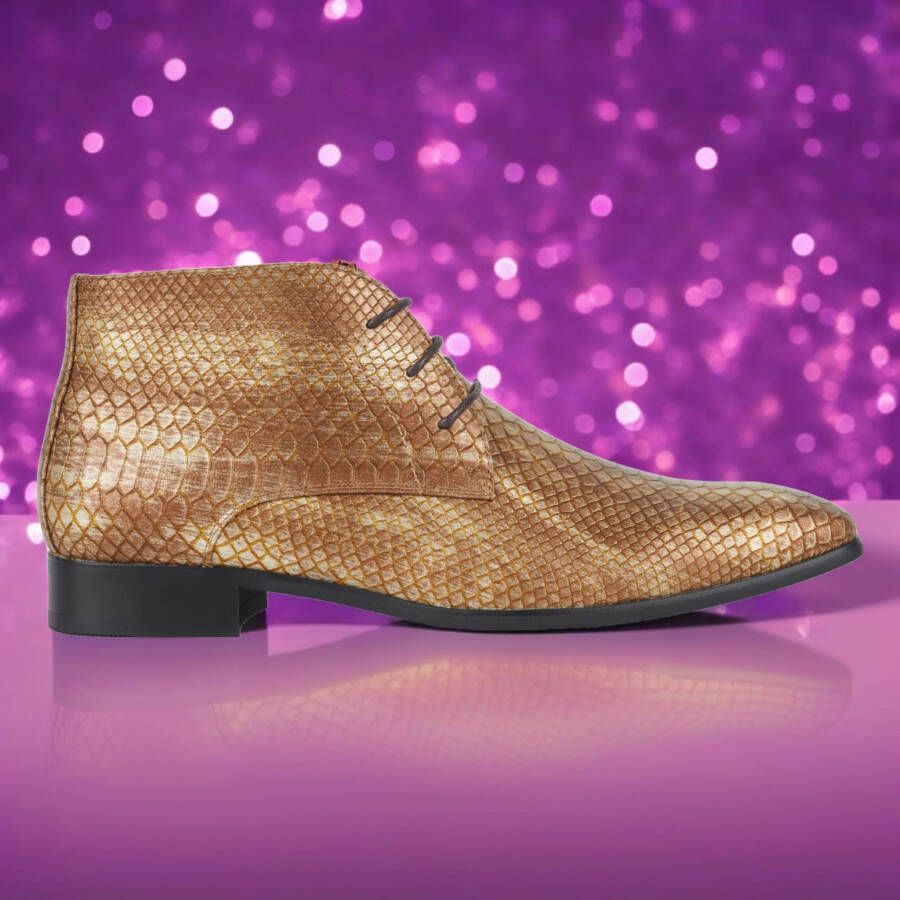 Lureaux Golden Viper High Handgemaakte Nette Schoenen Voor Heren