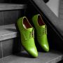 Lureaux Green Gator Kleurrijke Schoenen Voor Heren Veterschoenen Met Print - Thumbnail 2