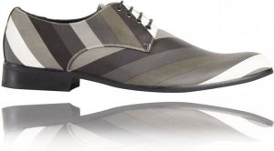 Lureaux Herringbone Kleurrijke Schoenen Voor Heren Veterschoenen Met Print