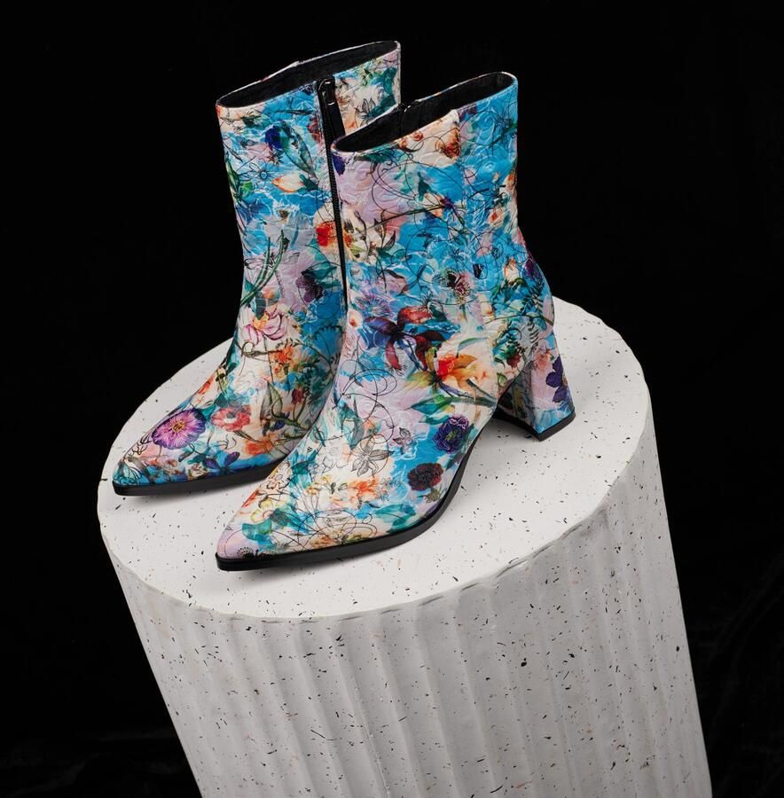 Lureaux Azure Bloom Boot Handgemaakte Nette Schoenen Voor Heren