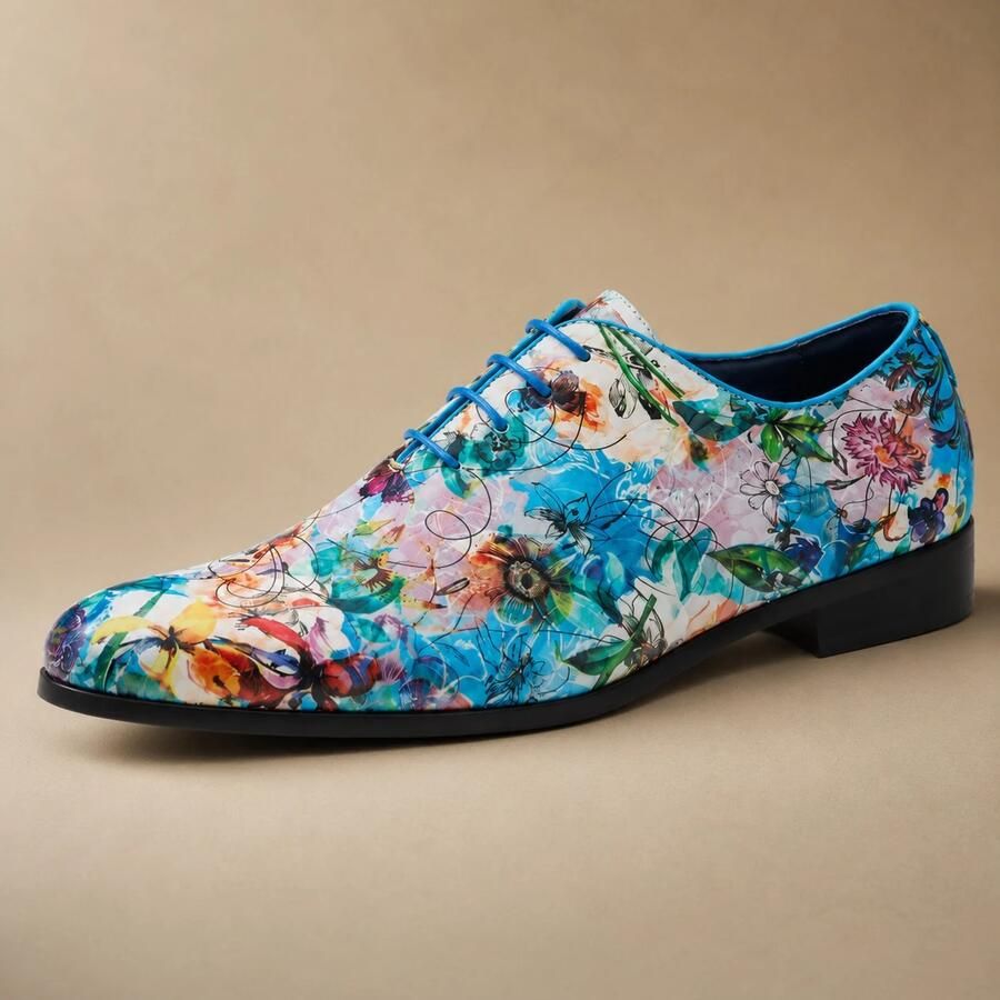 Lureaux Azure Bloom Handgemaakte Nette Schoenen Voor Heren
