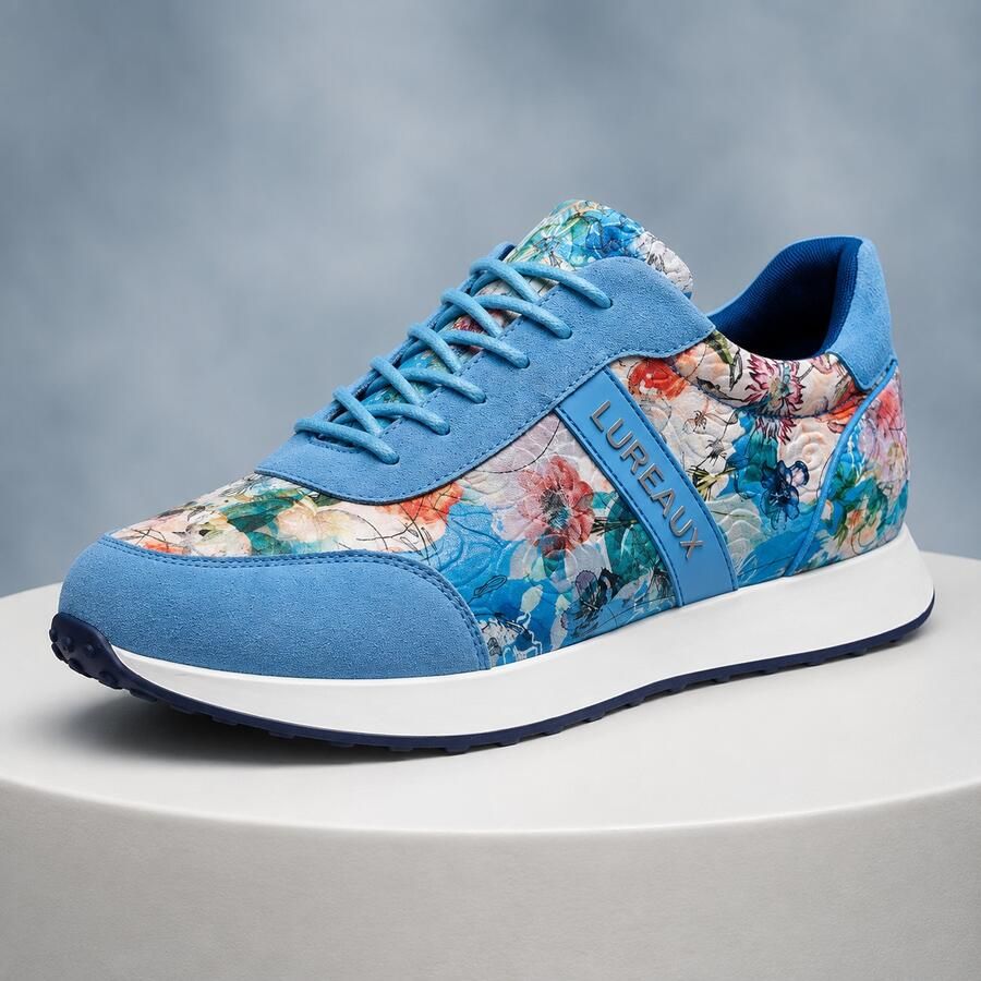 Lureaux Azure Bloom Runner Handgemaakte Nette Schoenen Voor Heren