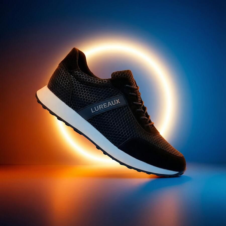 Lureaux Black Honey Runner Handgemaakte Nette Schoenen Voor Heren