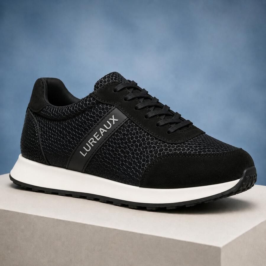 Lureaux Black Honey Runner Handgemaakte Nette Schoenen Voor Heren