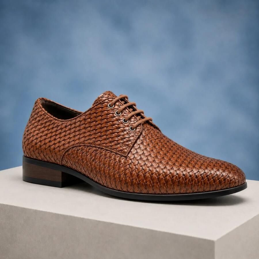 Lureaux Cognac Artisan MADE-TO-ORDER Handgemaakte Nette Schoenen Voor Heren