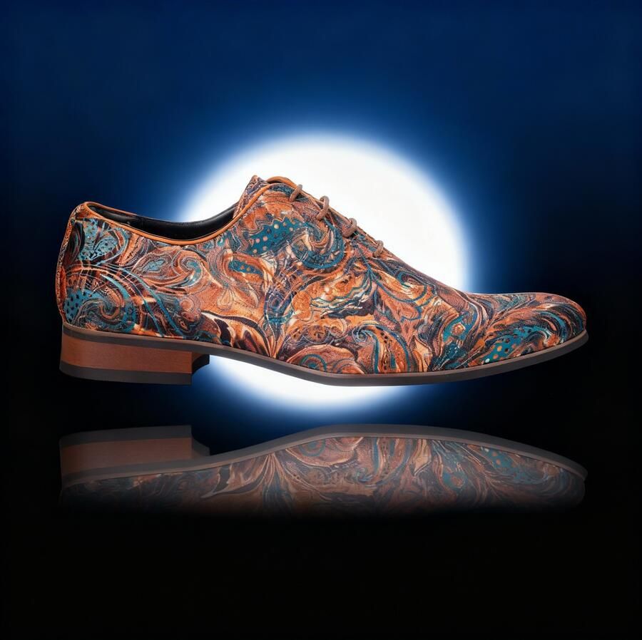 Lureaux Copper Mirage Handgemaakte Nette Schoenen Voor Heren