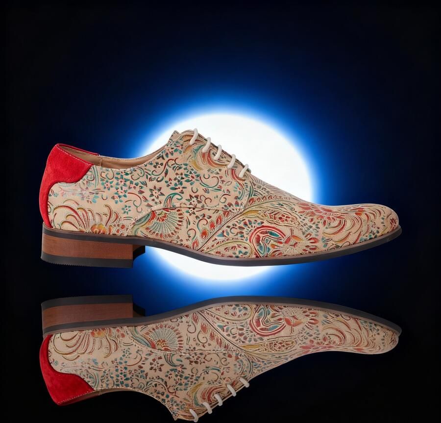 Lureaux Desert Lotus Handgemaakte Nette Schoenen Voor Heren