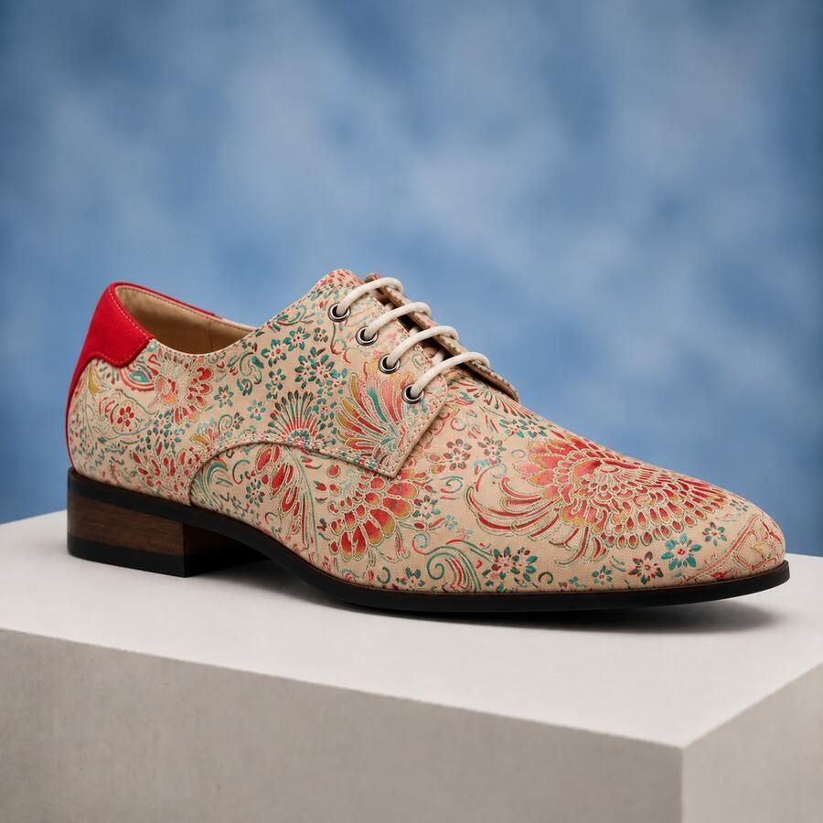 Lureaux Desert Lotus Handgemaakte Nette Schoenen Voor Heren