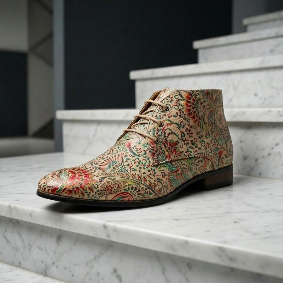 Lureaux Desert Lotus High Handgemaakte Nette Schoenen Voor Heren