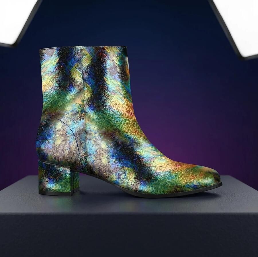 Lureaux Galaxy Glow Lady Boots- Handgemaakte Nette Schoenen Voor Heren