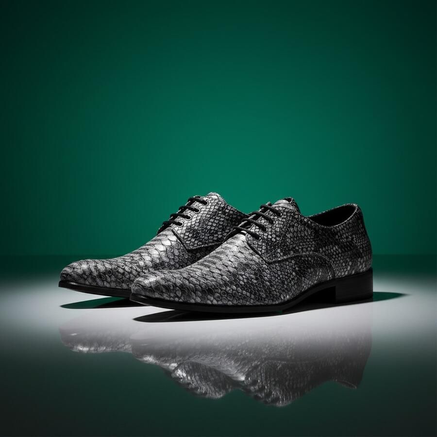 Lureaux Granite Python Handgemaakte Nette Schoenen Voor Heren