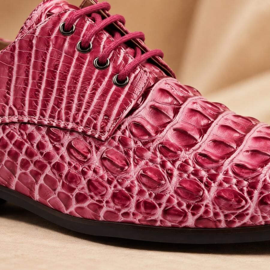 Lureaux Iron Scale Pink Handgemaakte Nette Schoenen Voor Heren
