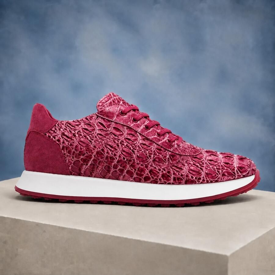 Lureaux Iron Scale Pink Runners Handgemaakte Nette Schoenen Voor Heren