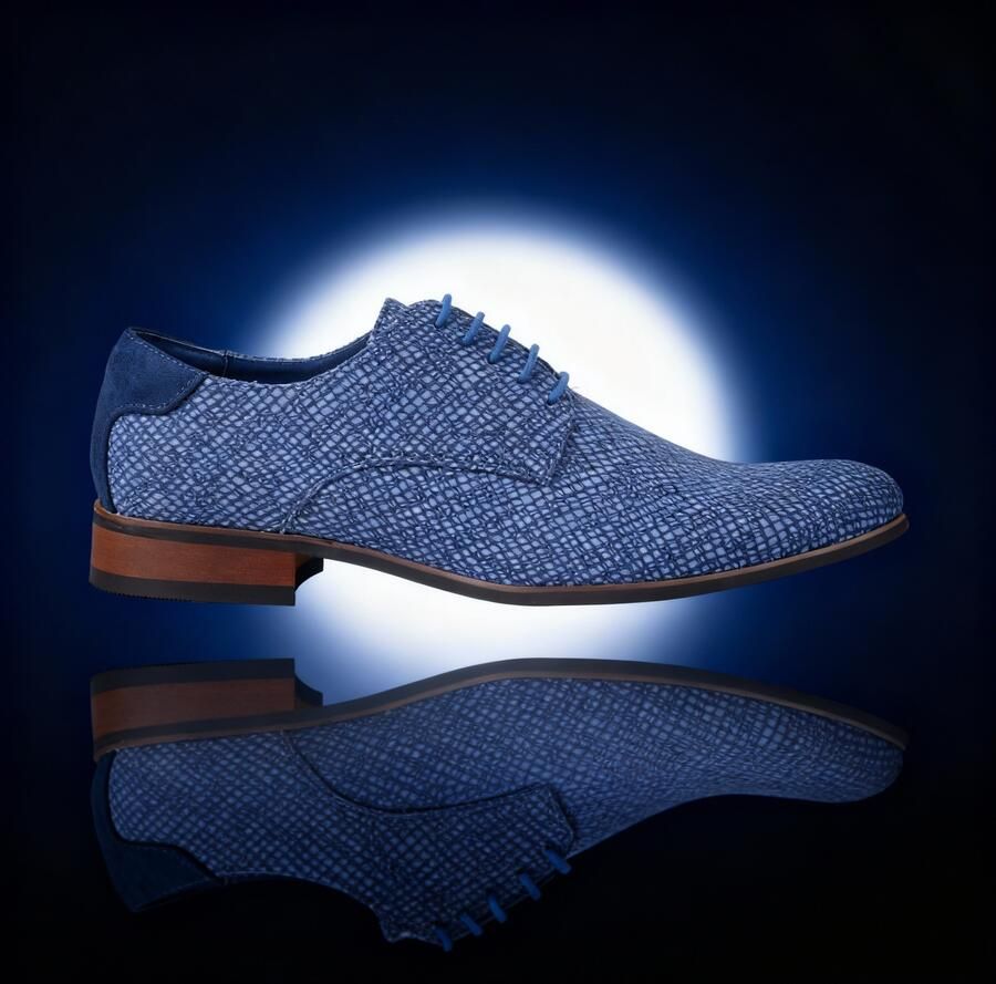 Lureaux Lagoon Grid Handgemaakte Nette Schoenen Voor Heren