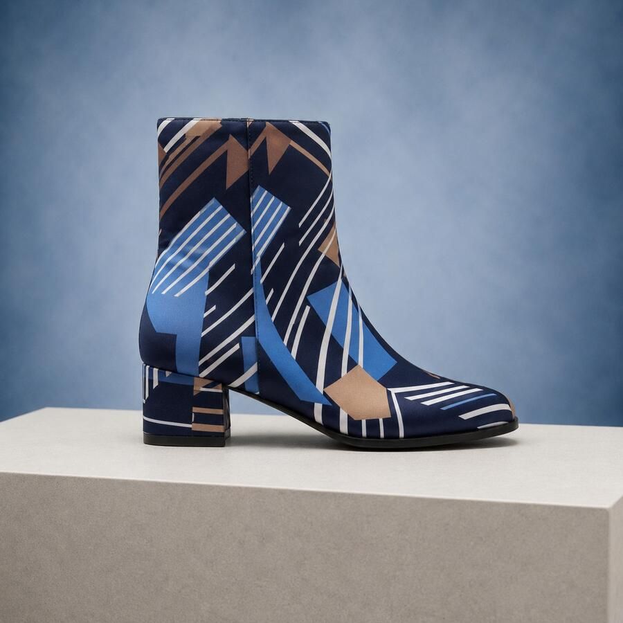 Lureaux Marine Mosaic Lady Boot Handgemaakte Nette Schoenen Voor Heren