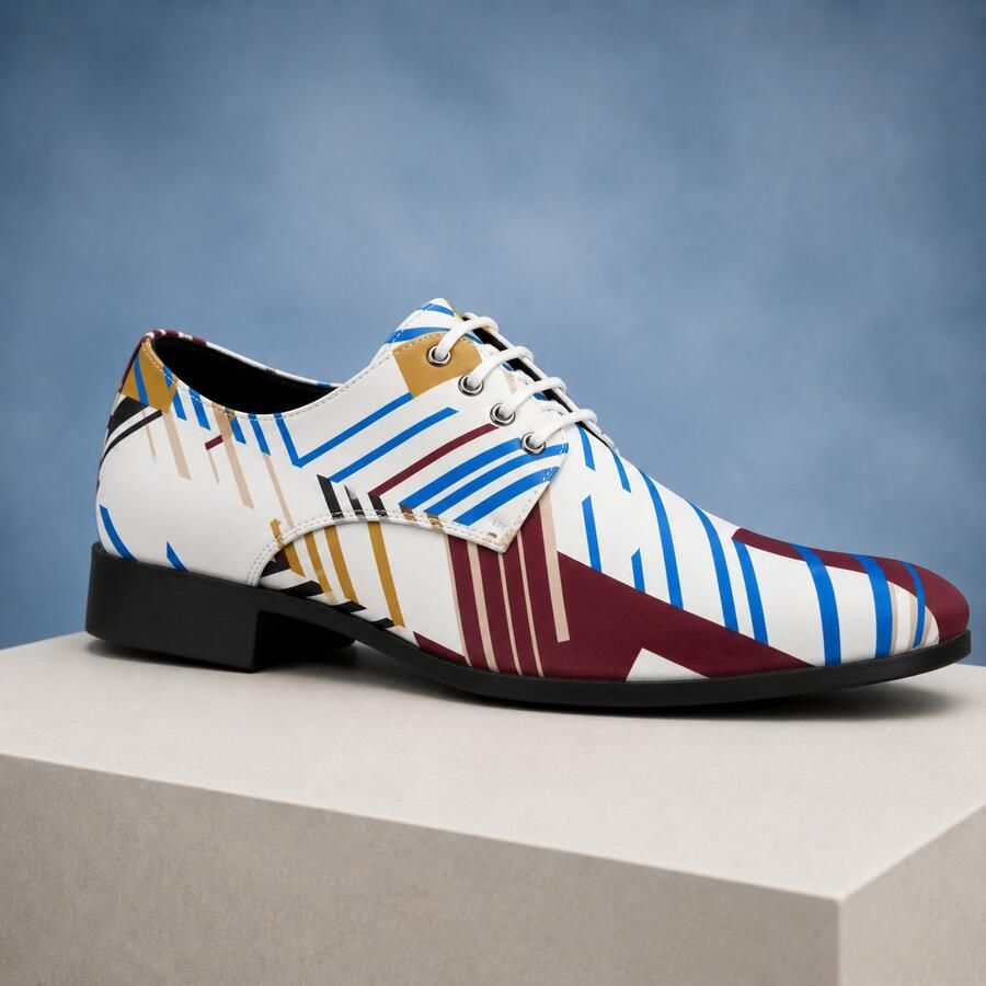 Lureaux Modern Mosaic Handgemaakte Nette Schoenen Voor Heren