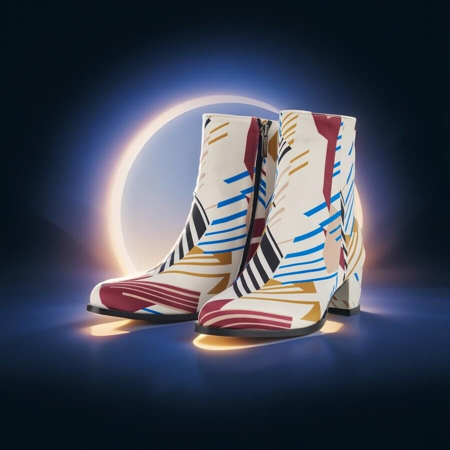 Lureaux Modern Mosaic Lady Boot Handgemaakte Nette Schoenen Voor Heren