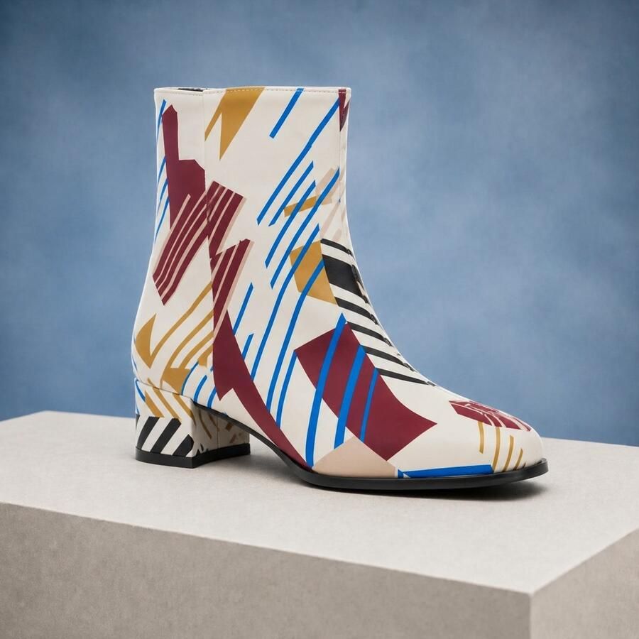 Lureaux Modern Mosaic Lady Boot Handgemaakte Nette Schoenen Voor Heren