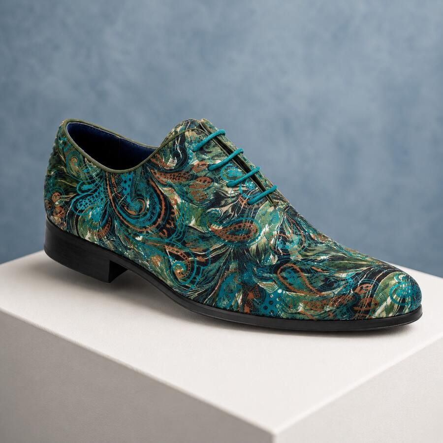Lureaux Moss Mirage Handgemaakte Nette Schoenen Voor Heren