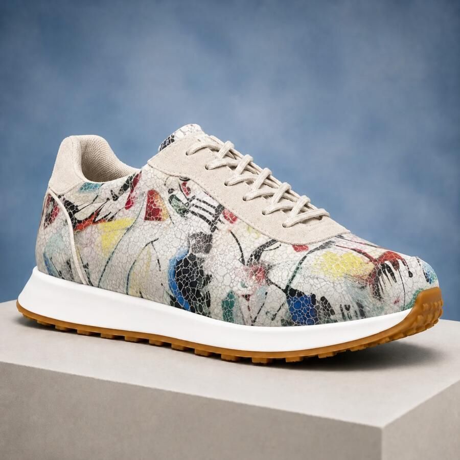 Lureaux Painted Mosaic Runners MADE-TO-ORDER Handgemaakte Nette Schoenen Voor Heren
