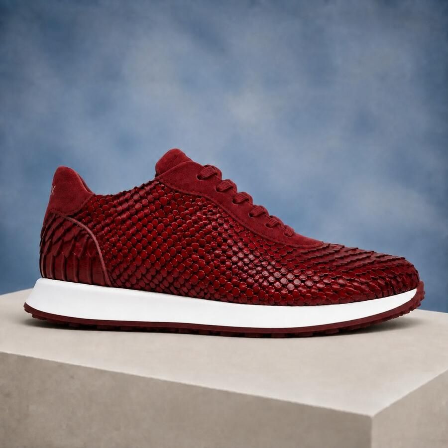 Lureaux Pink Serpent Runners MADE-TO-ORDER Handgemaakte Nette Schoenen Voor Heren
