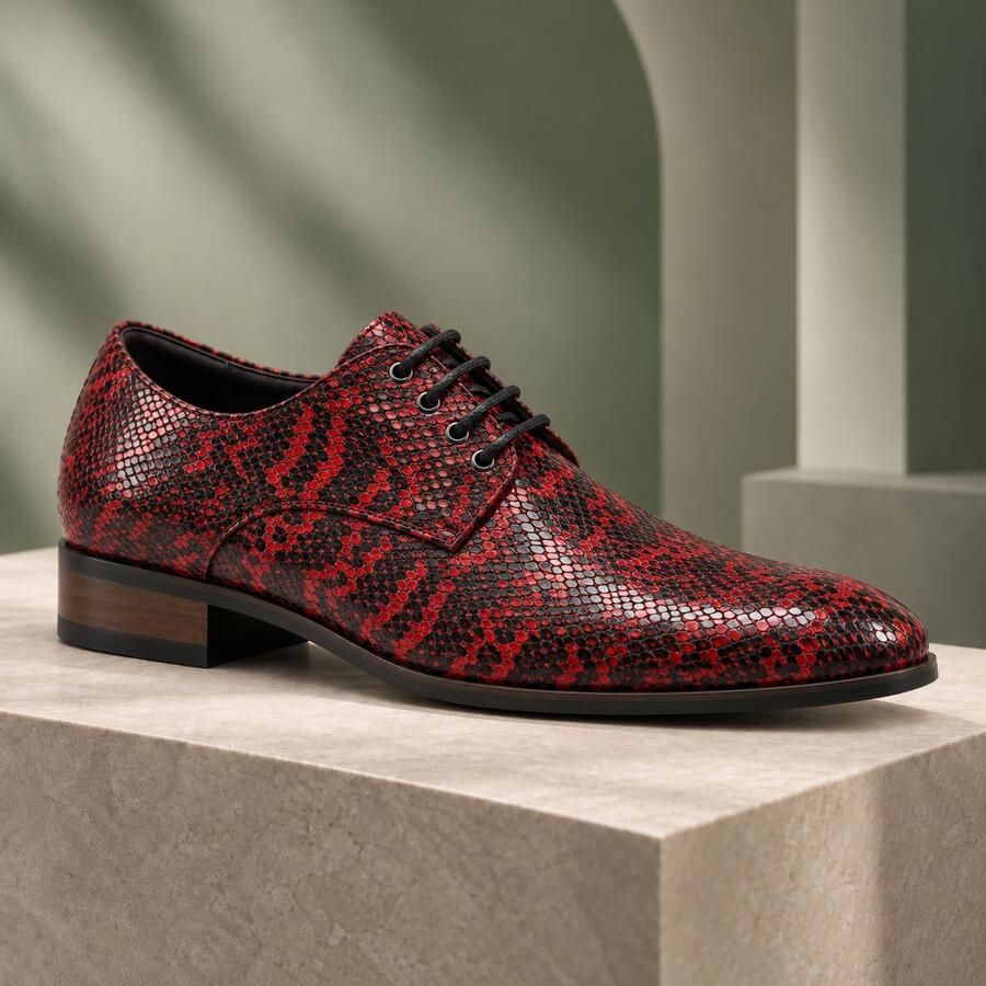 Lureaux Python Flame Handgemaakte Nette Schoenen Voor Heren