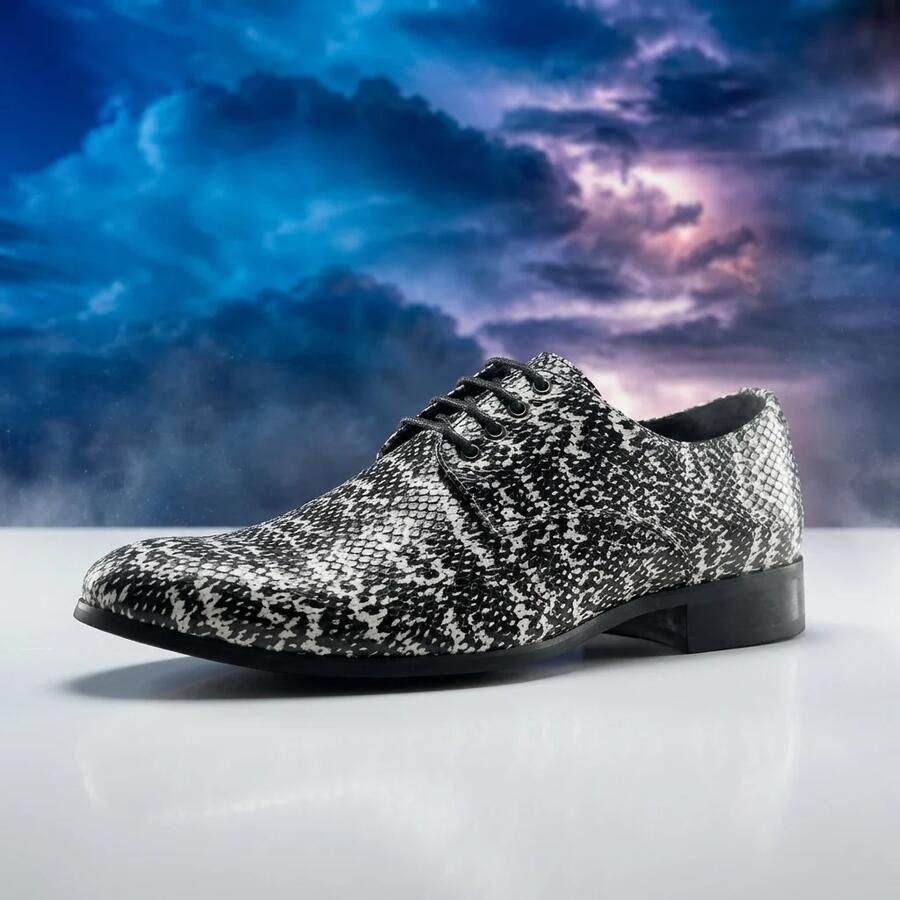 Lureaux Python Storm- Handgemaakte Nette Schoenen Voor Heren