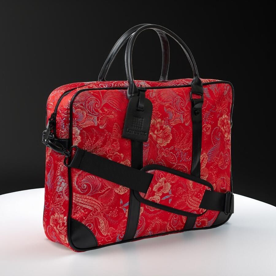 Lureaux Red Shadow Laptop bag Handgemaakte Nette Schoenen Voor Heren