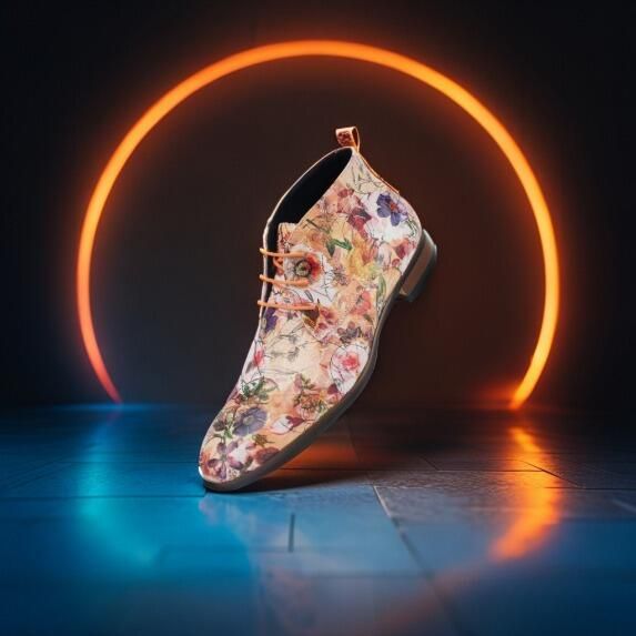 Lureaux Royal Bloom High Handgemaakte Nette Schoenen Voor Heren