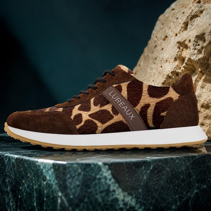 Lureaux Safari Hide Runners Handgemaakte Nette Schoenen Voor Heren