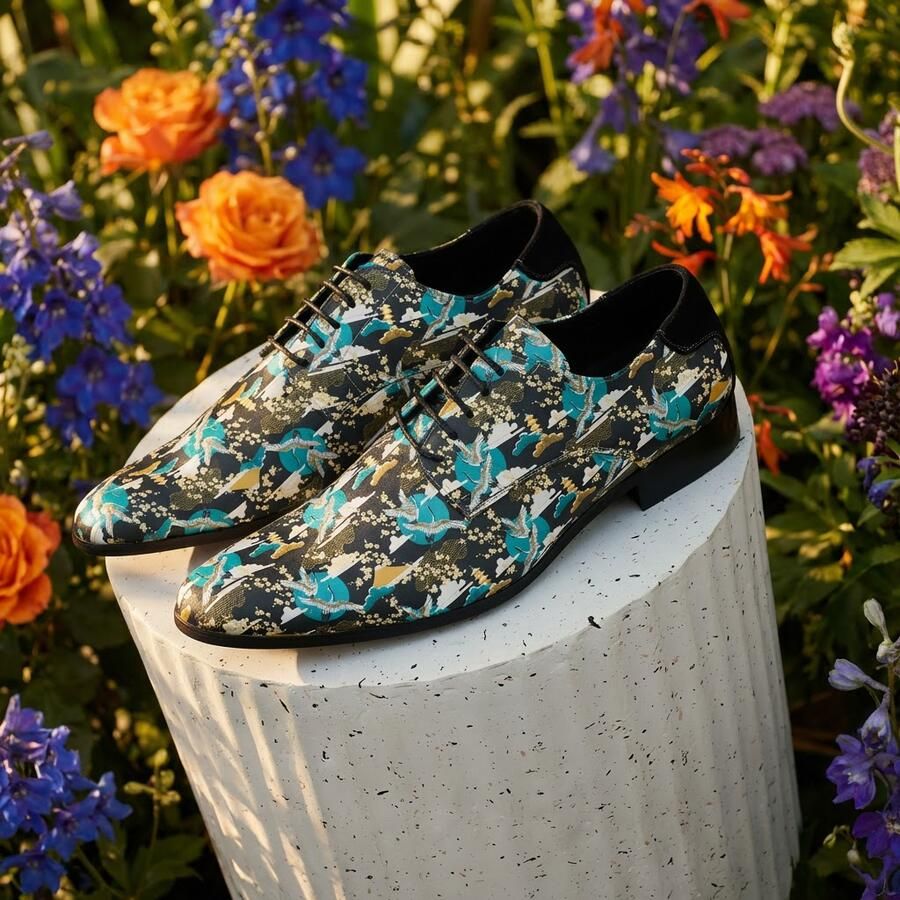 Lureaux Sakura Horizon Handgemaakte Nette Schoenen Voor Heren