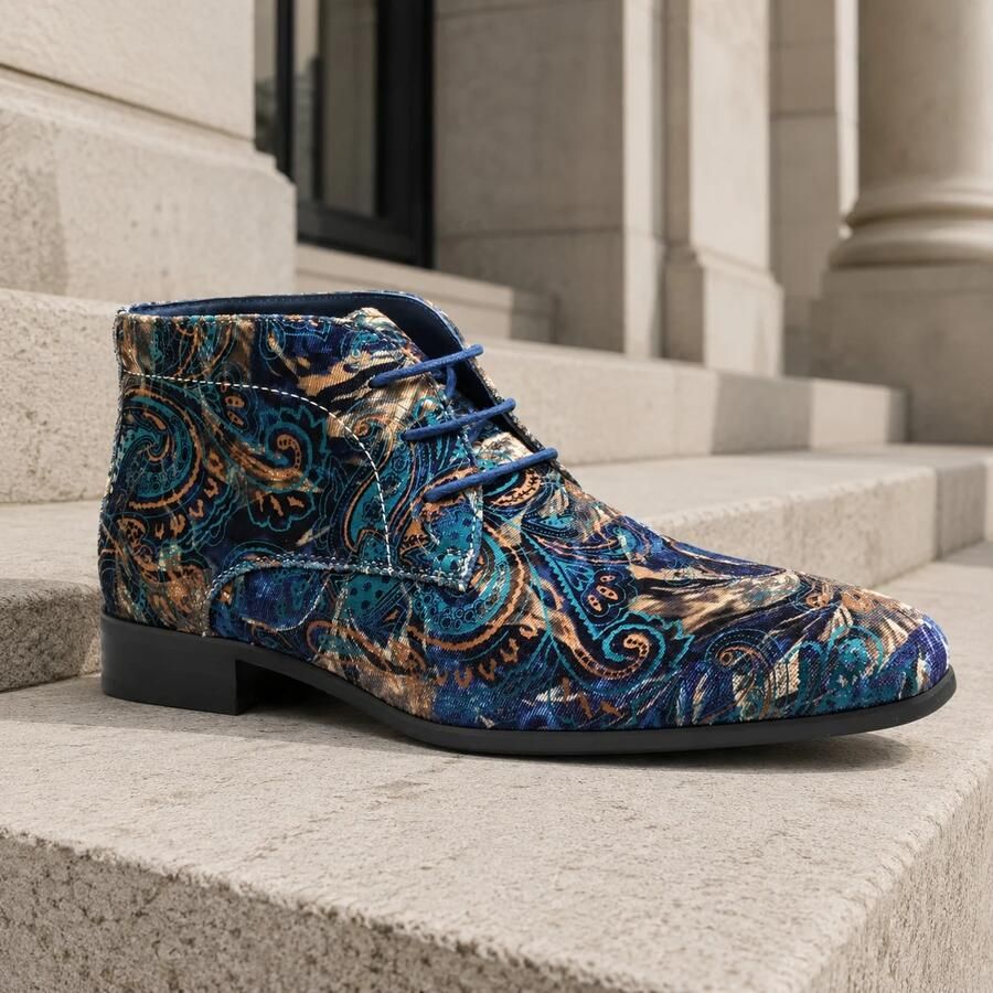 Lureaux Sapphire Mirage High Handgemaakte Nette Schoenen Voor Heren