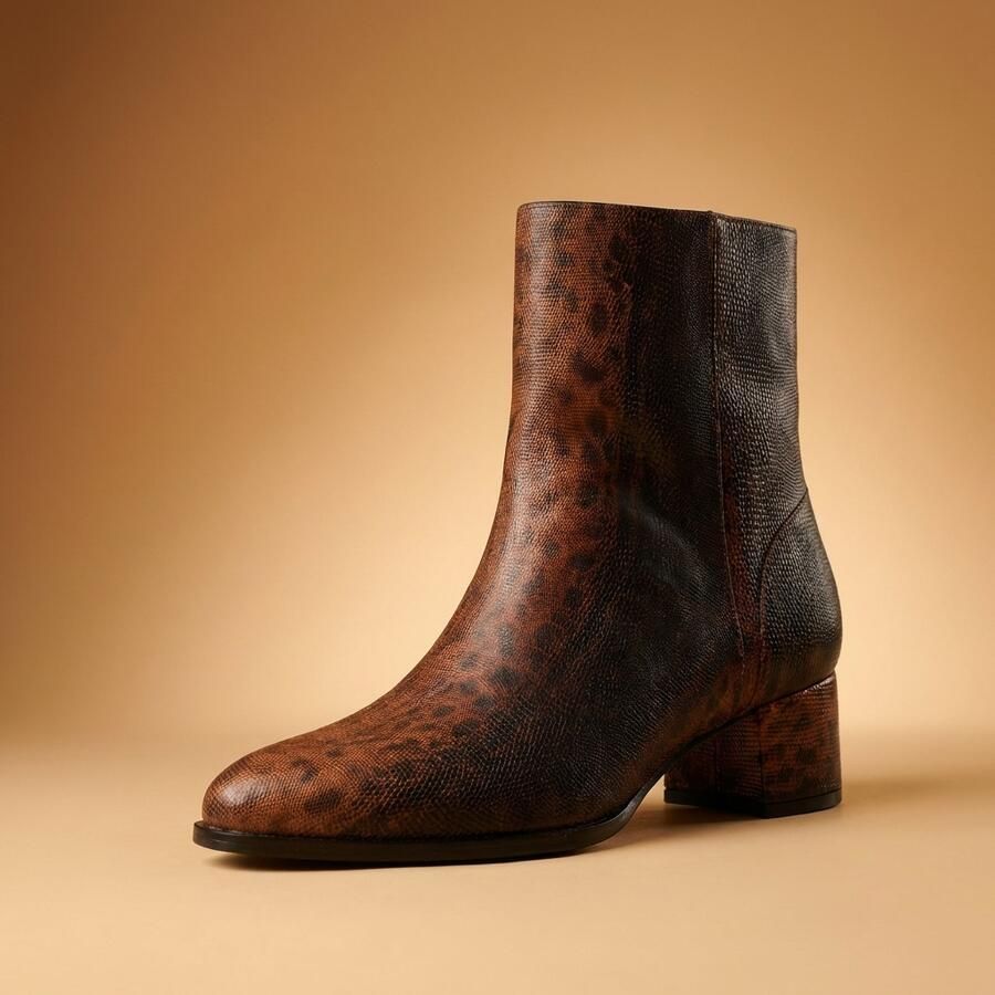 Lureaux Savanna Scale Lady Boot Handgemaakte Nette Schoenen Voor Heren