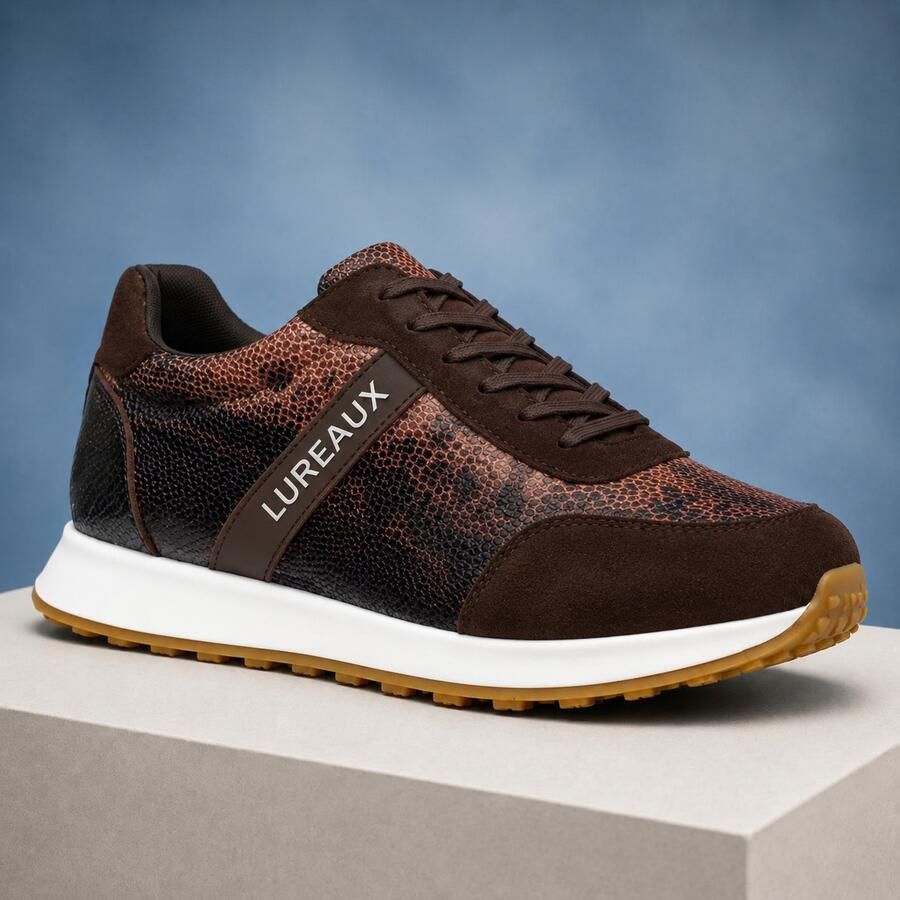 Lureaux Savanna Scale Runner Handgemaakte Nette Schoenen Voor Heren