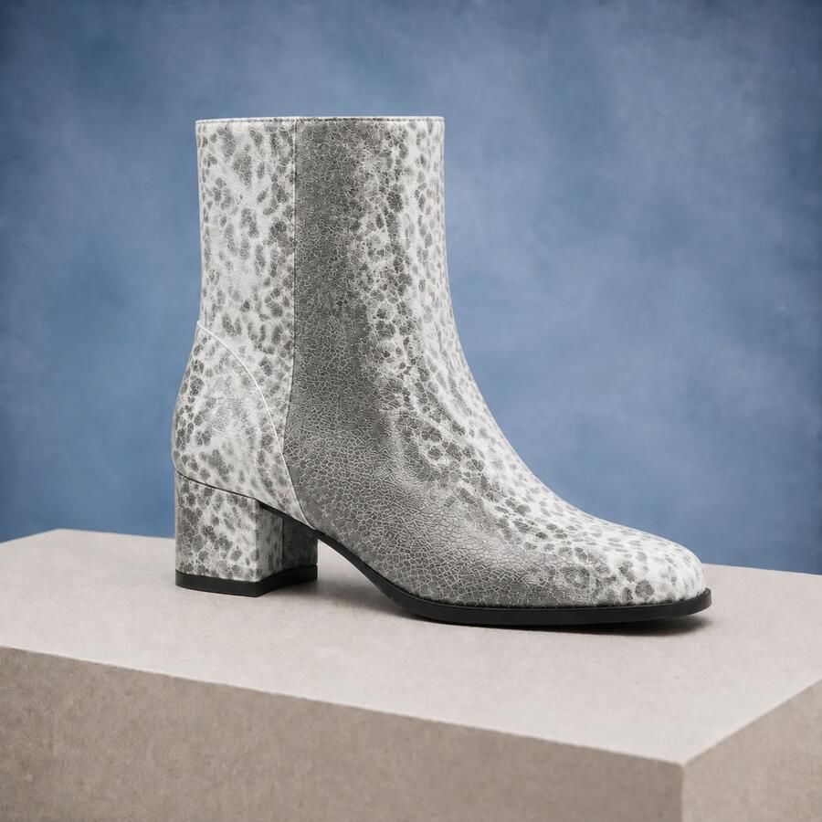 Lureaux Snow Leopard Lady Boot Handgemaakte Nette Schoenen Voor Heren
