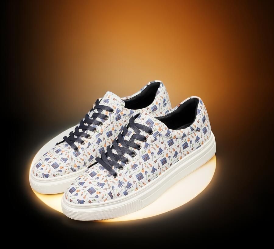 Lureaux The Composer Sneakers Handgemaakte Nette Schoenen Voor Heren