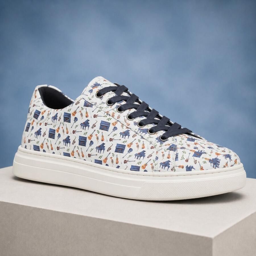 Lureaux The Composer Sneakers Handgemaakte Nette Schoenen Voor Heren