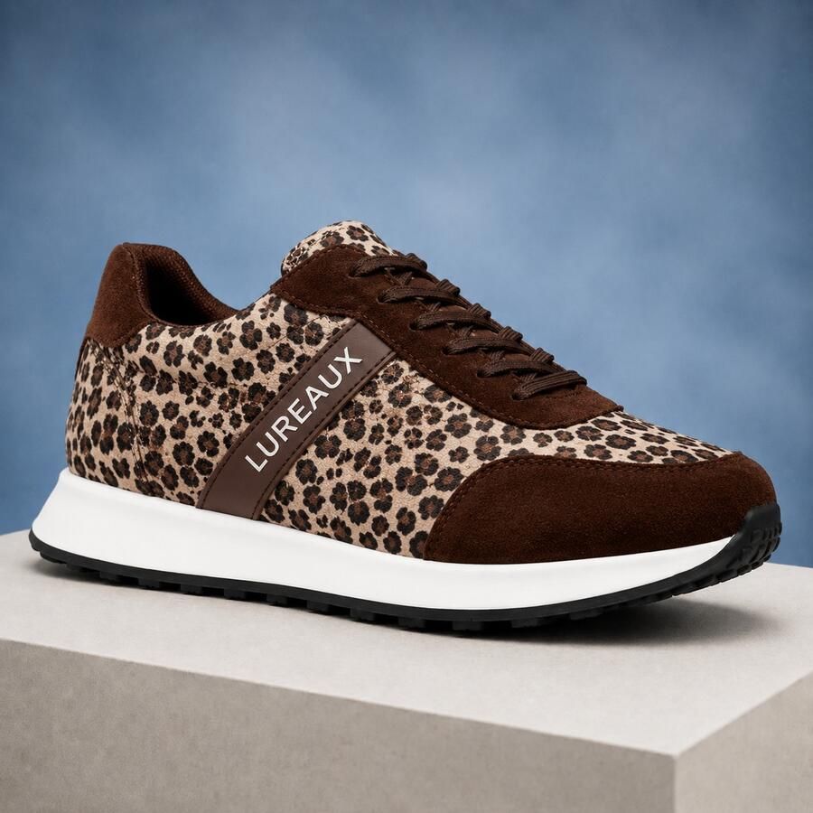 Lureaux The Leopard Dandy Runners Handgemaakte Nette Schoenen Voor Heren