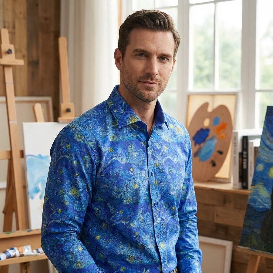 Lureaux Vincent's Vision Overhemd XL Handgemaakte Nette Schoenen Voor Heren