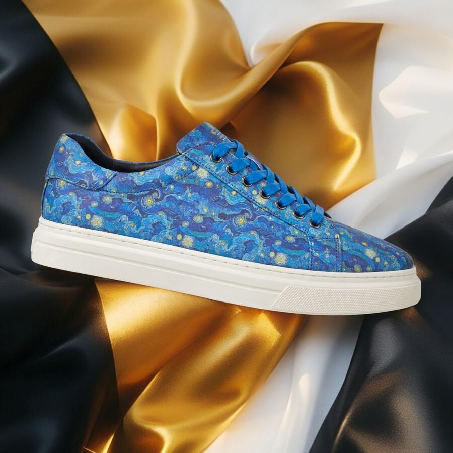 Lureaux Vincent's Vision Sneakers Handgemaakte Nette Schoenen Voor Heren