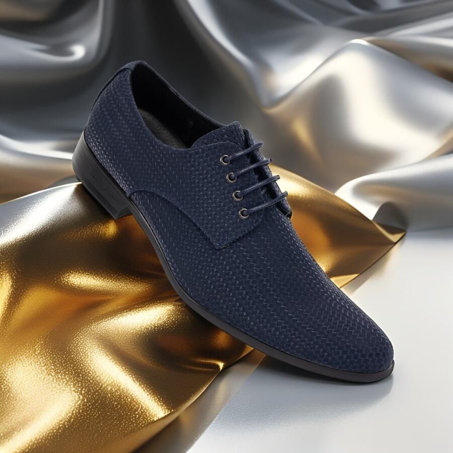 Lureaux Vittorio Blue Handgemaakte Nette Schoenen Voor Heren