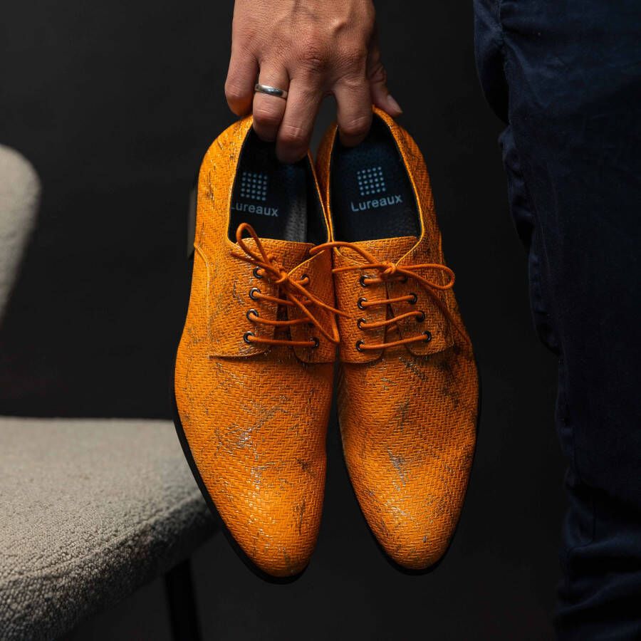 Lureaux Mandarino Handgemaakte Nette Schoenen Voor Heren