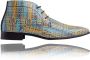 Lureaux Mixed Woven High Kleurrijke Schoenen Voor Heren Veterschoenen Met Print - Thumbnail 2