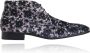 Lureaux Mystic Silver Blossom High Kleurrijke Schoenen Voor Heren Veterschoenen Met Print - Thumbnail 2